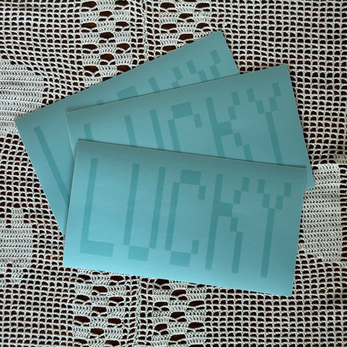 LUCKY laptop sticker