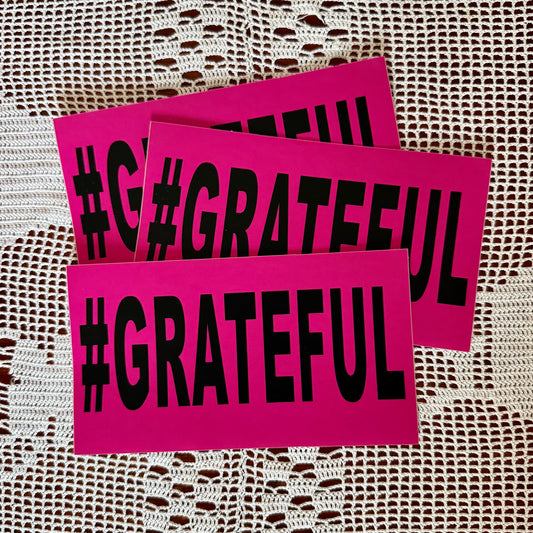 #GRATEFUL laptop sticker
